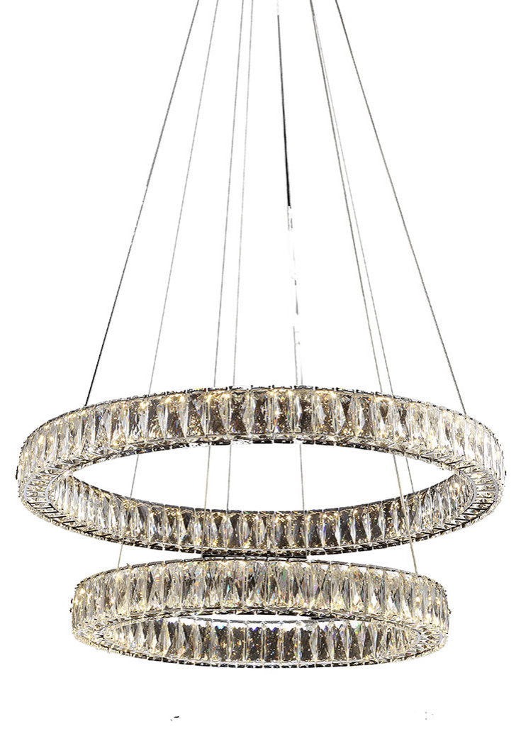 Beautiful Things Lighting Double Ring LED Crystal Chandelier BTL006By Beautiful Things Lighting