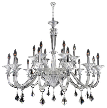 Chauvet 43"x35" 18-Light Transitional Large Chandeliers by AllegriBy Allegri Crystal by Kalco Lighting