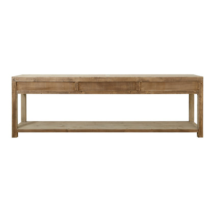 110'' W Solid Wood Console Table