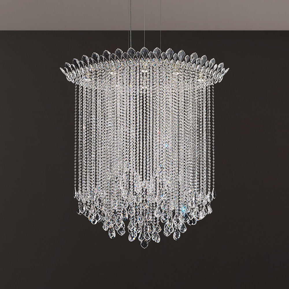 Schonbek Tr4813N-401H 8 Light Crystal Pendant, Polished Stainless SteelBy Schonbek