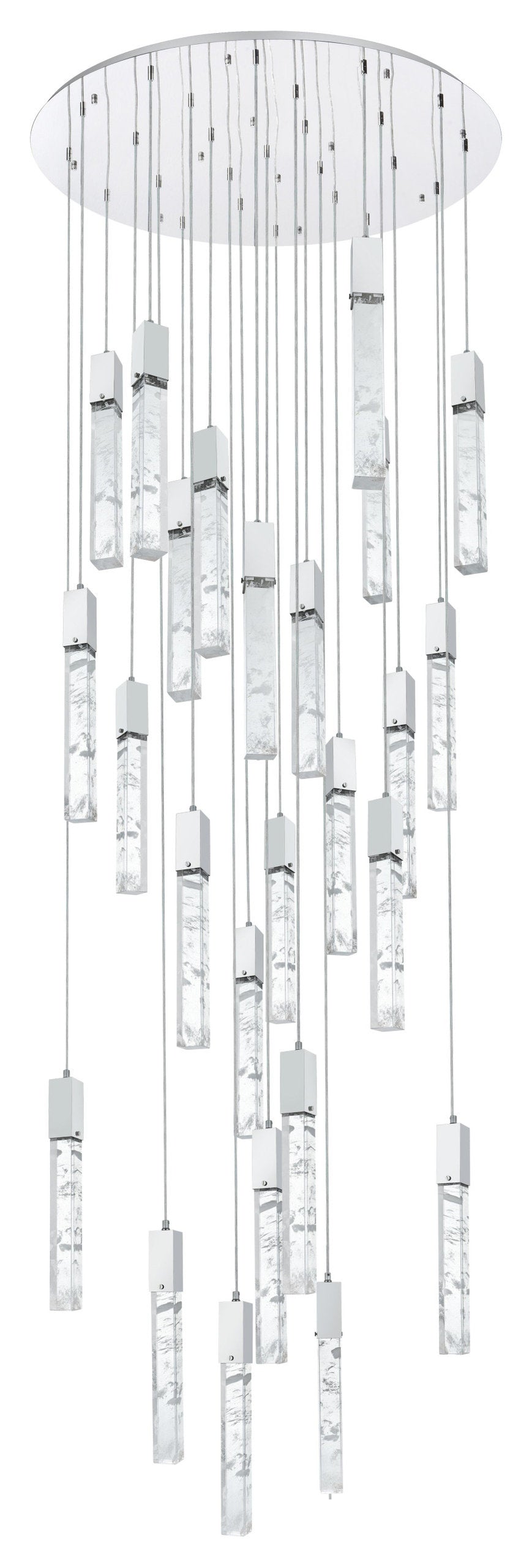 Home Living 42" Chandelier, ChromeBy Home Living
