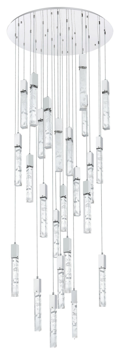 Home Living 42" Chandelier, ChromeBy Home Living