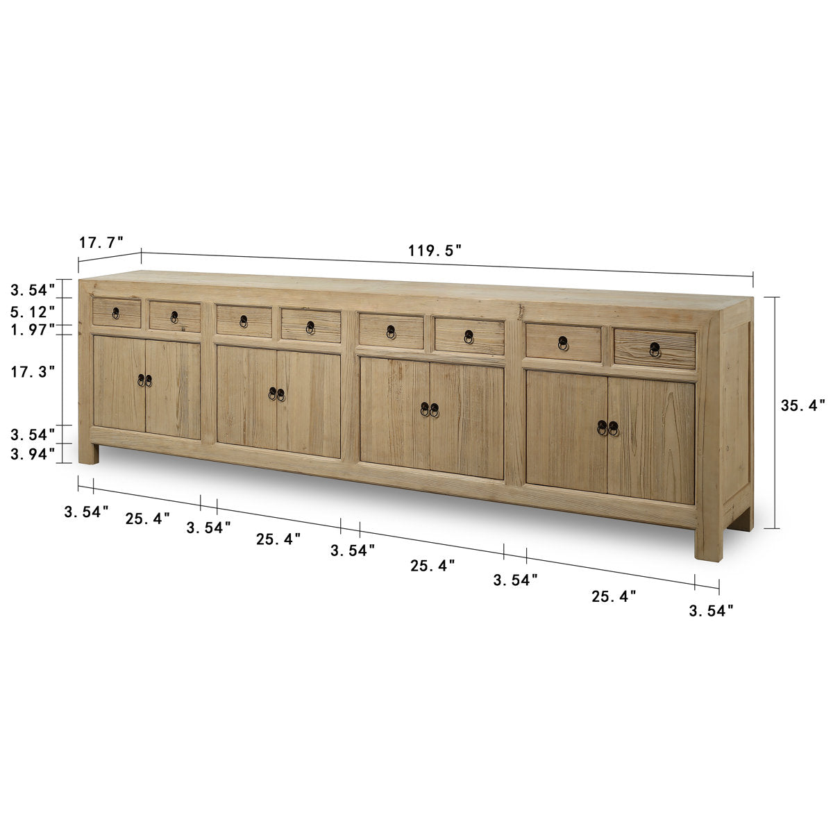 119'' W Sideboard