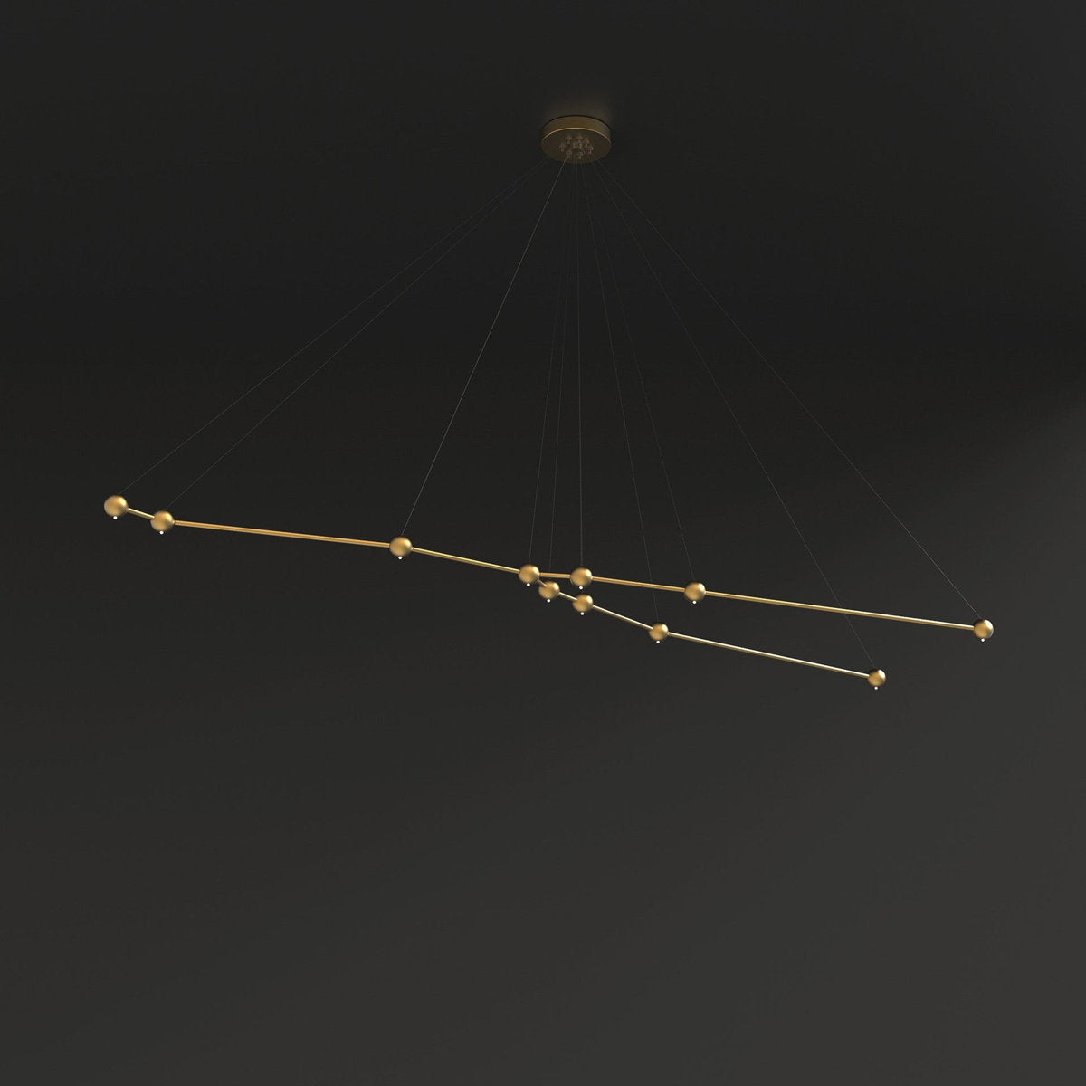 11 - Light Unique Geometric Chandelier