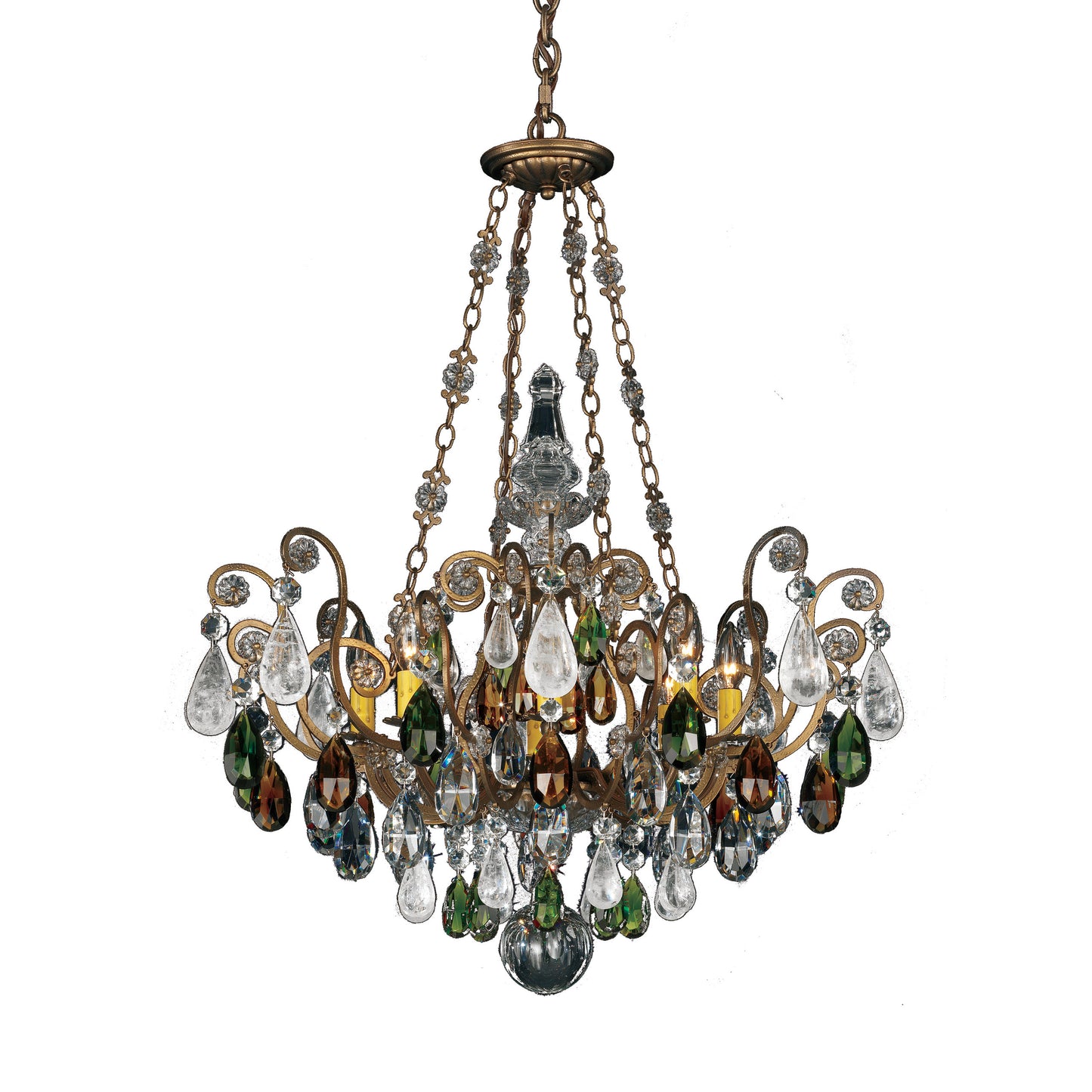 Schonbek 3587-23Os 8 Light Crystal Chandelier, Etruscan GoldBy Schonbek