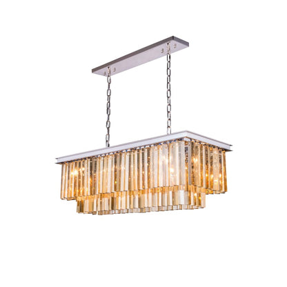 Elegant Lighting Sydney 12 Light 40" Wide Crystal Waterfall Chandelier