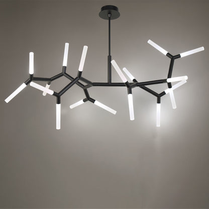 Modern Forms PD-54765 Kryptonite 18 Light 55"W LED Abstract - Polished NickelBy Modern Forms