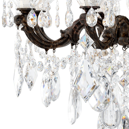 Schonbek 5007-76S 8 Light Crystal Chandelier, Heirloom BronzeBy Schonbek