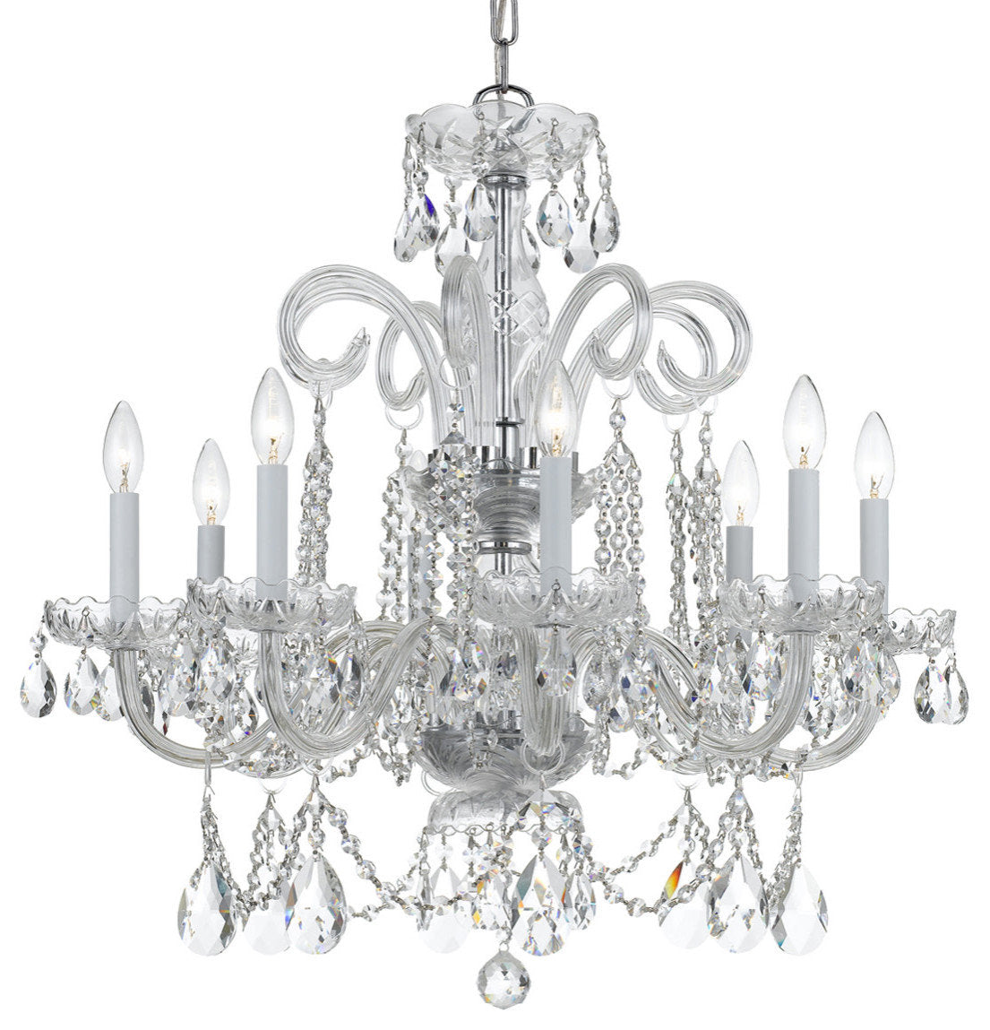 Crystorama Lighting Group 5008-CL-S Traditional Crystal 8 Light - PolishedBy Crystorama Lighting