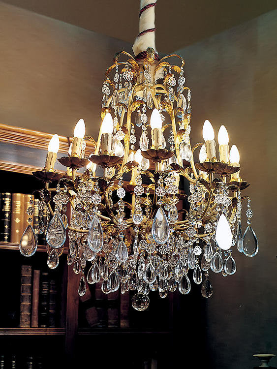 12 - Light Candle Style Empire Chandelier