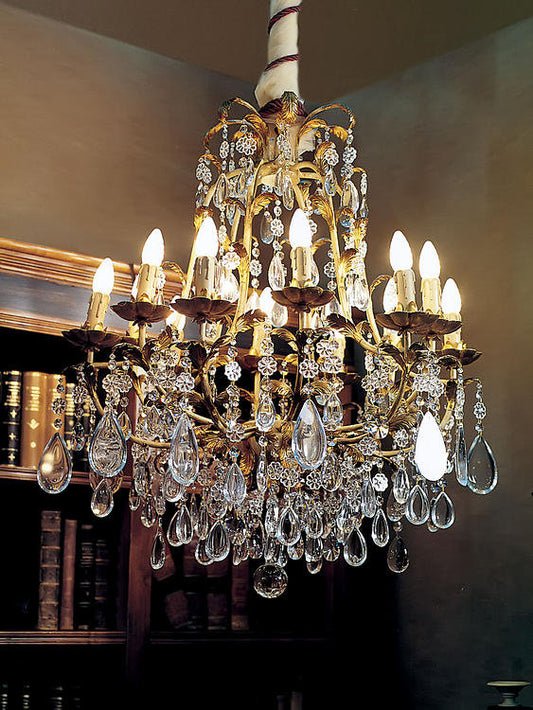 12 - Light Candle Style Empire Chandelier