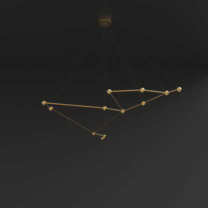 12 - Light Unique Geometric Chandelier
