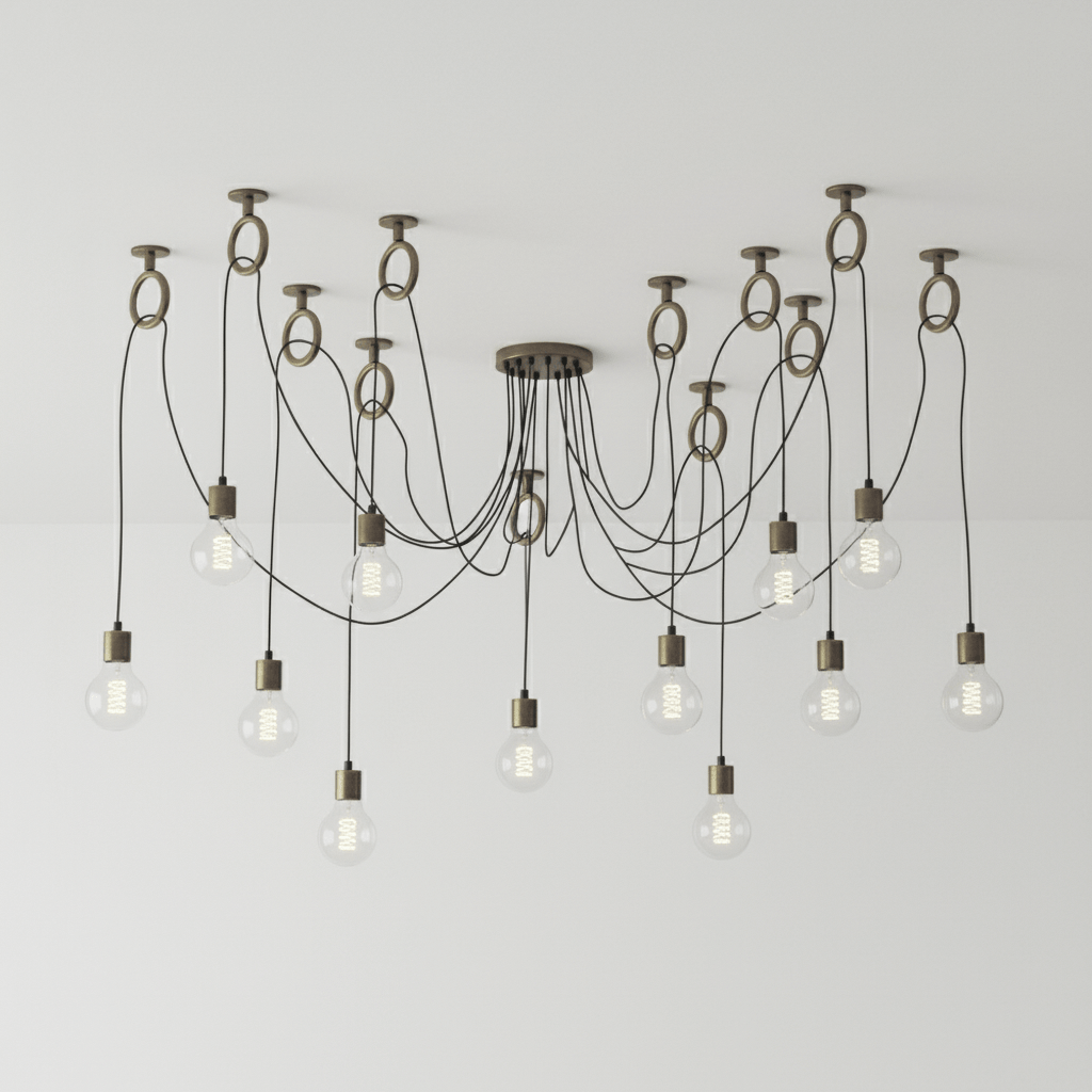 Industrial Spider Chandelier