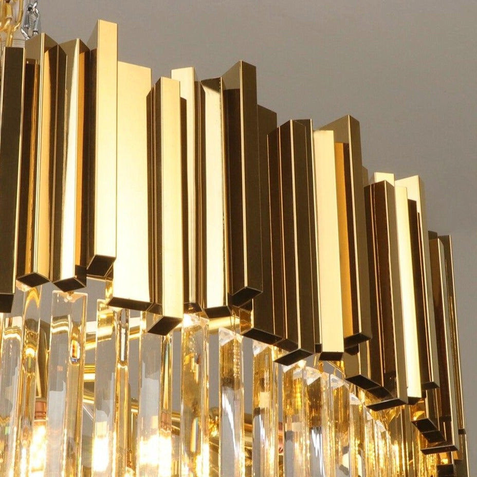 Gio Collection Crystal Chandelier, Diameter 40"By MORSALE