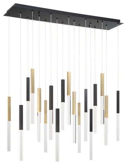 Eurofase Lighting 46771 Benicio 18 Light 42"W 3000K LED Linear - Gold / BlackBy Eurofase Lighting