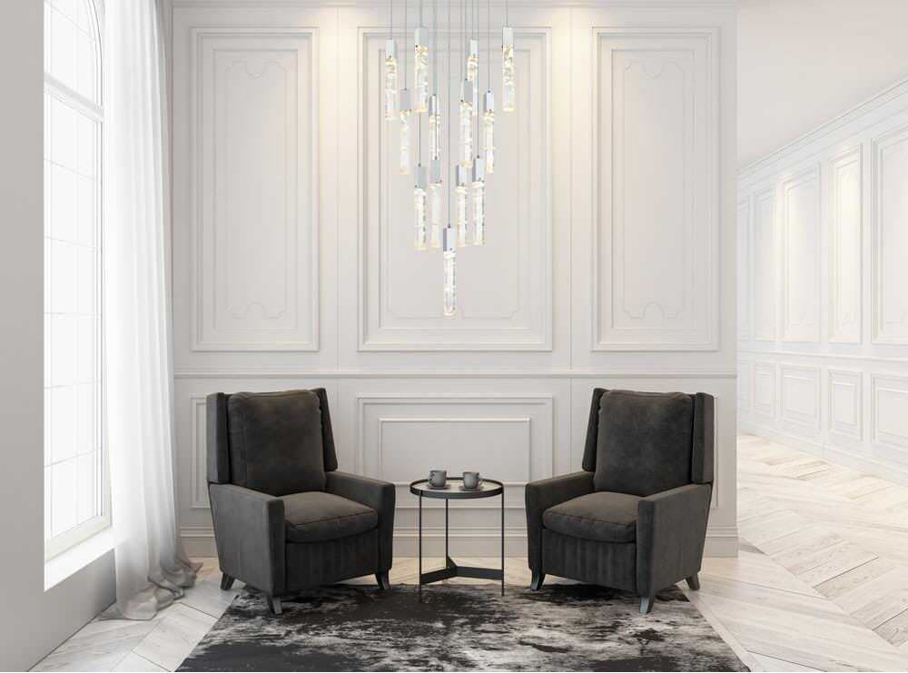 Home Living 26" Pendant, ChromeBy Home Living