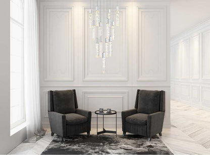 Home Living 26" Pendant, ChromeBy Home Living