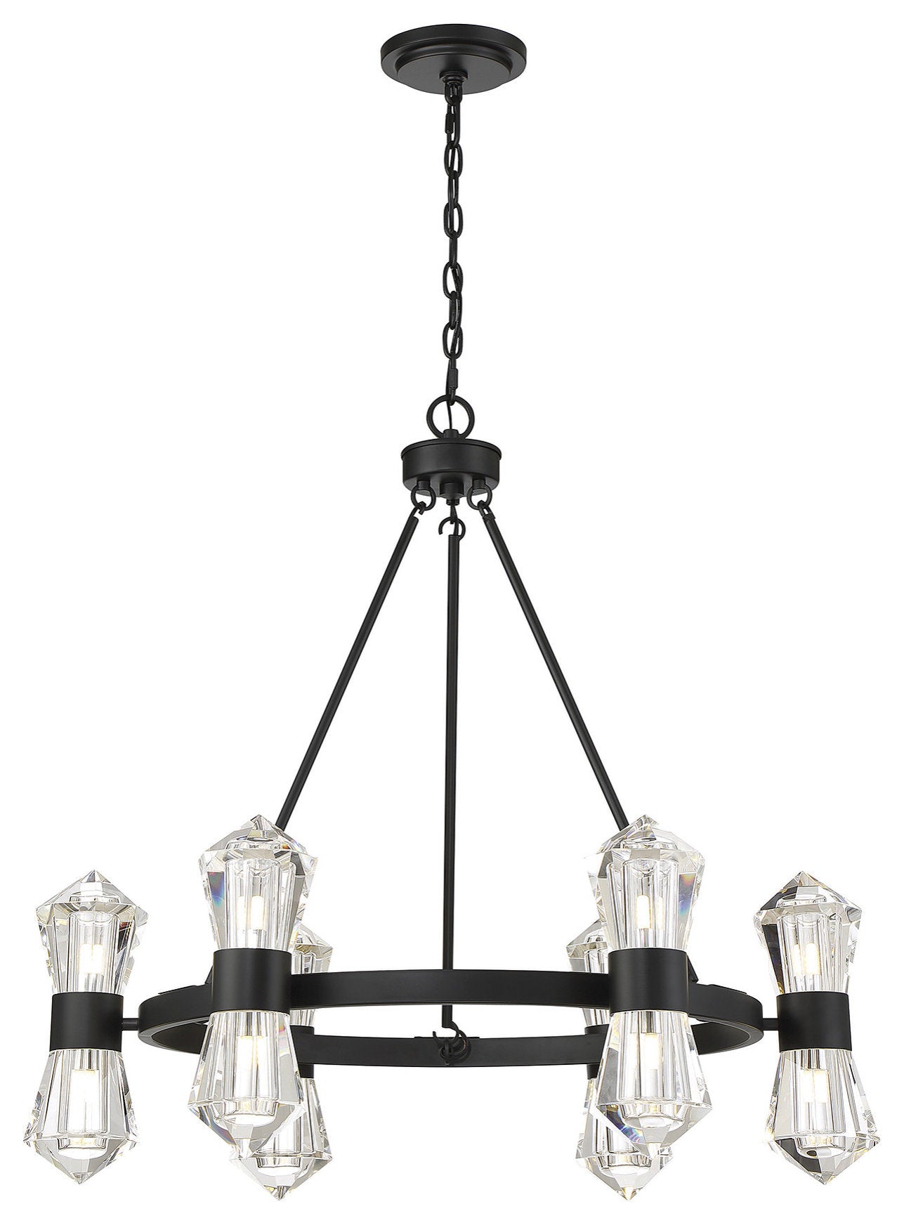 Dryden 12-Light Chandelier in Matte BlackBy Savoy House