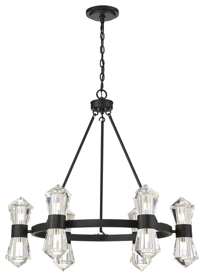 Dryden 12-Light Chandelier in Matte BlackBy Savoy House