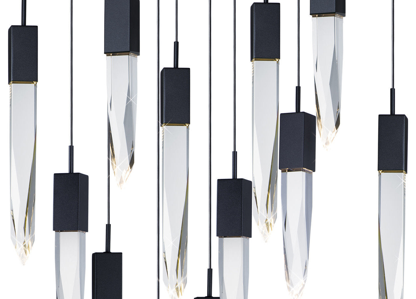 ET2 E31248-20 Quartz 12 Light 39"W LED Linear Pendant - Polished ChromeBy ET2 Contemporary Lighting