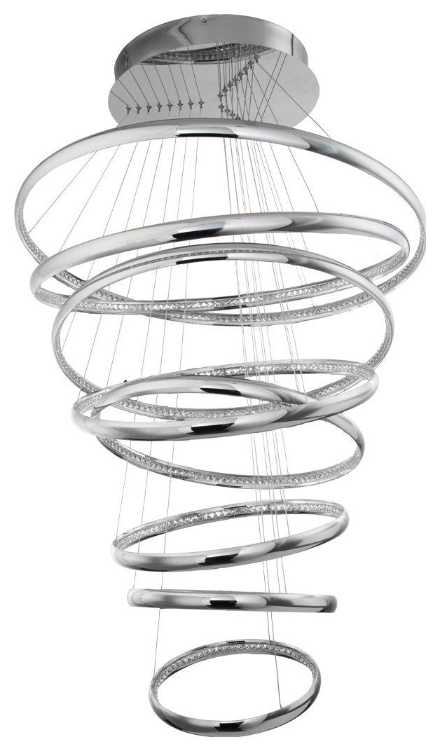 Tumbling 54" LED Pendant 3500K, ChromeBy WAC Lighting