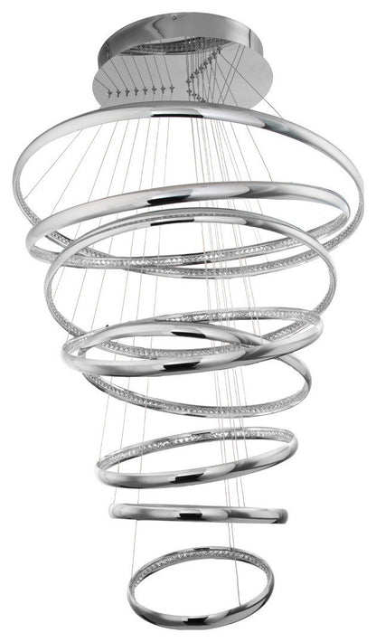 Tumbling 54" LED Pendant 3500K, ChromeBy WAC Lighting