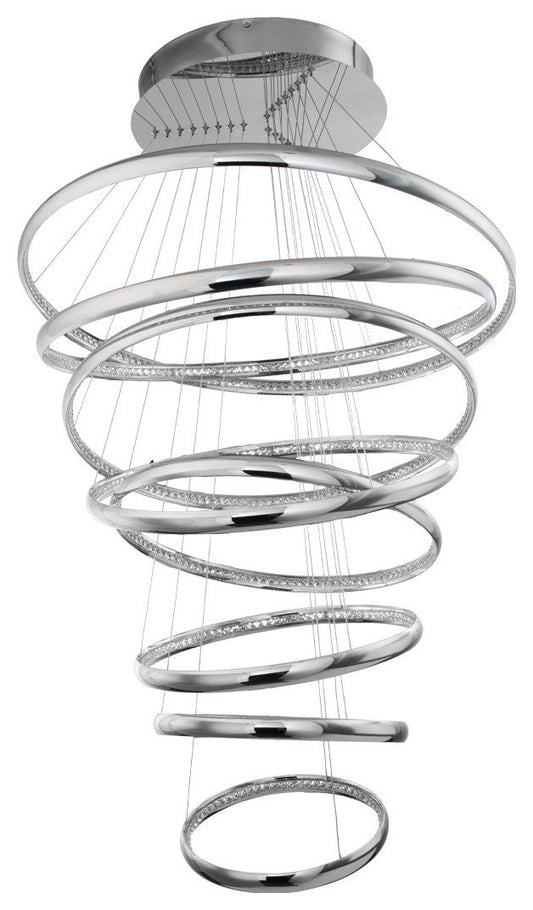 Tumbling 54" LED Pendant 3500K, ChromeBy WAC Lighting