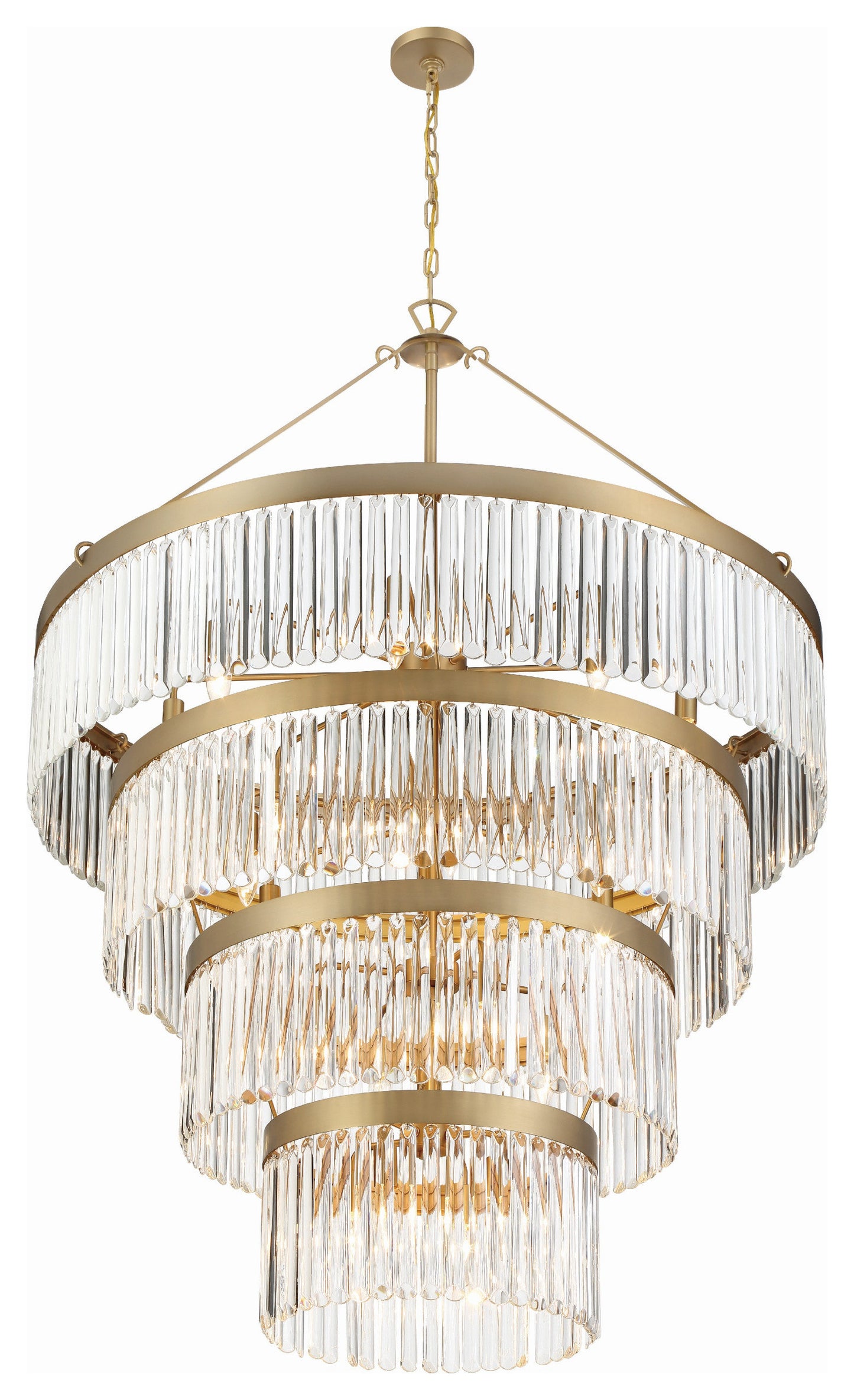 Emory 22-Light Modern Gold Chandelier, Clear GlassBy Crystorama Lighting