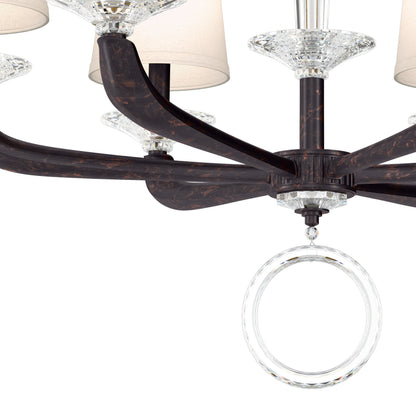 Schonbek Ma1006N-76O 6 Light Crystal Chandelier, Heirloom BronzeBy Schonbek