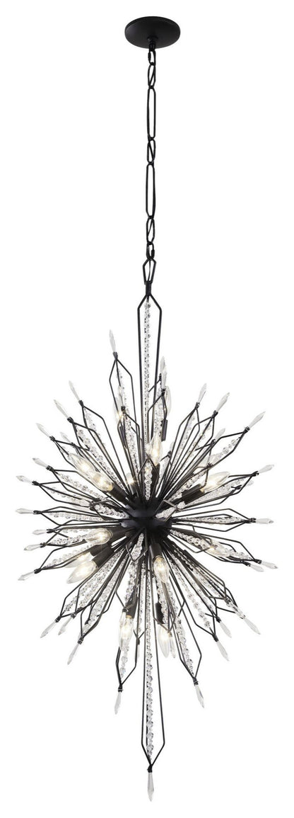 Varaluz 311F20 Orbital 20 Light 24"W Crystal Sputnik Chandelier - Gold DustBy Varaluz