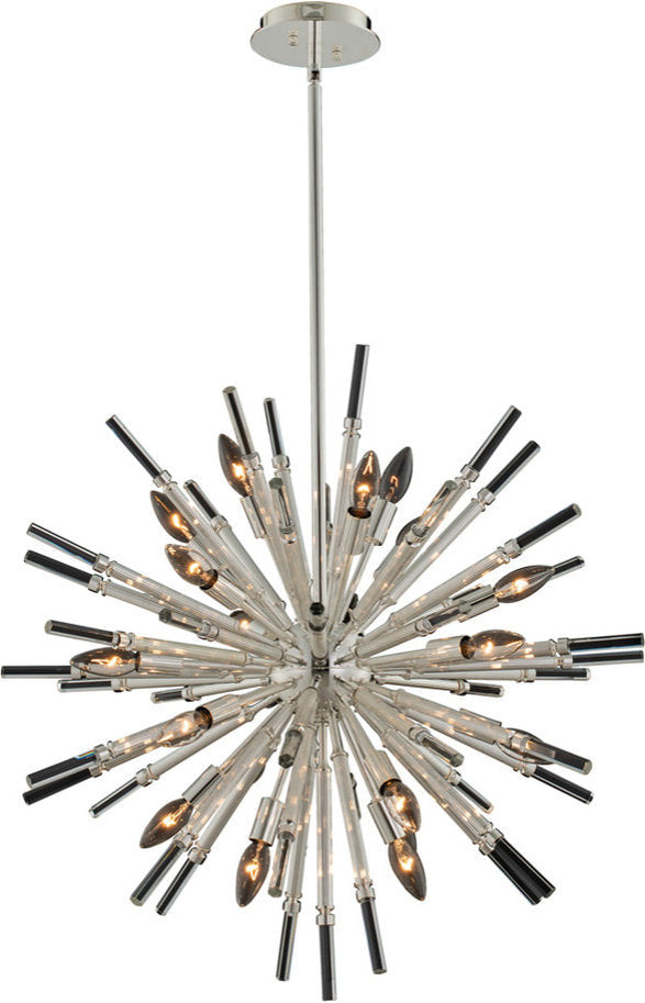 Sprazzo Pendant, Polished Silver, 36"By KALCO LIGHTING