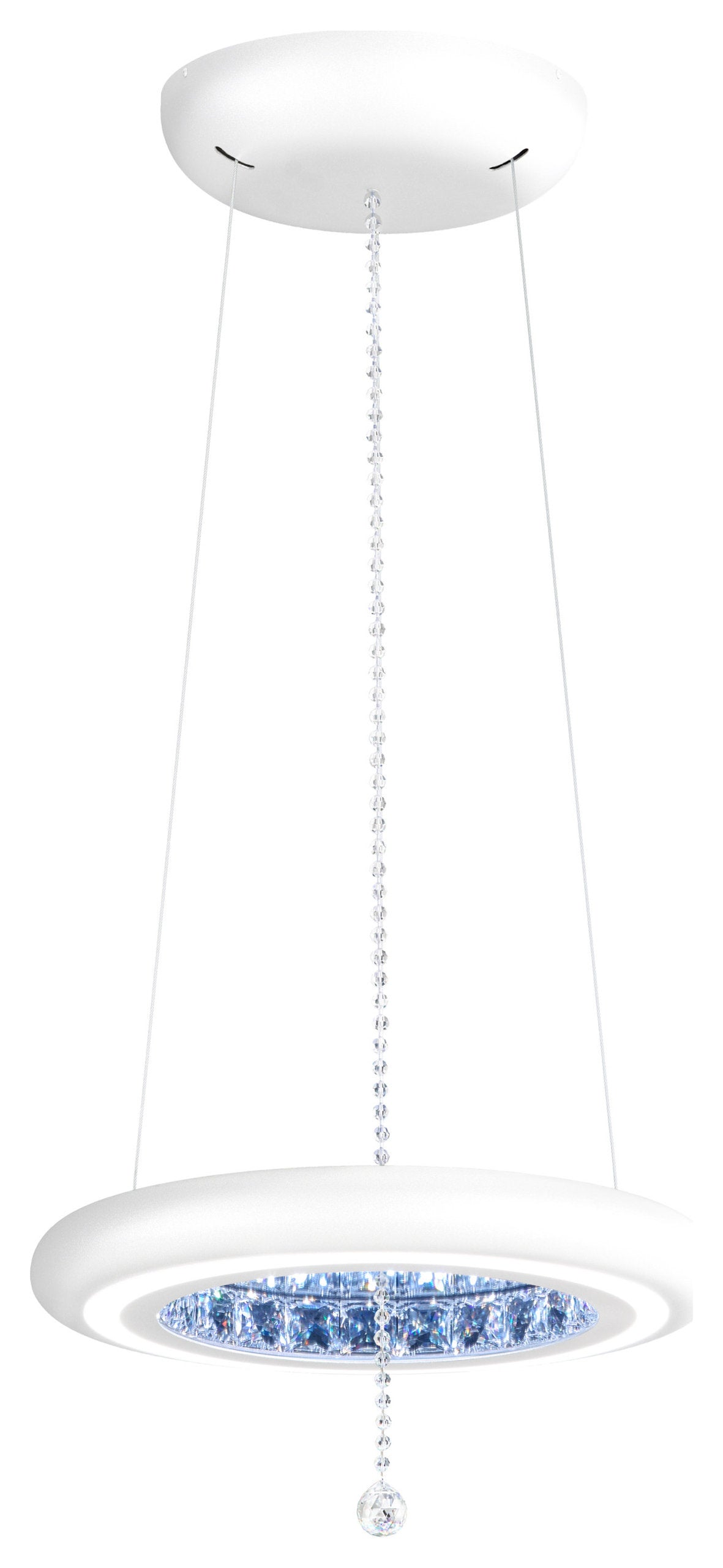 Schonbek Mfc100N-Wh1S 1 Light Crystal Pendant, WhiteBy Schonbek