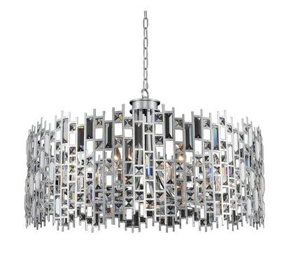Fonseca 34x21" 8-Light Modern Large Pendants by AllegriBy Allegri Crystal by Kalco Lighting