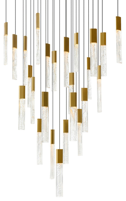CWI LIGHTING 1589P28-25-624 Greta Integrated LED Brass ChandelierBy CWI Lighting