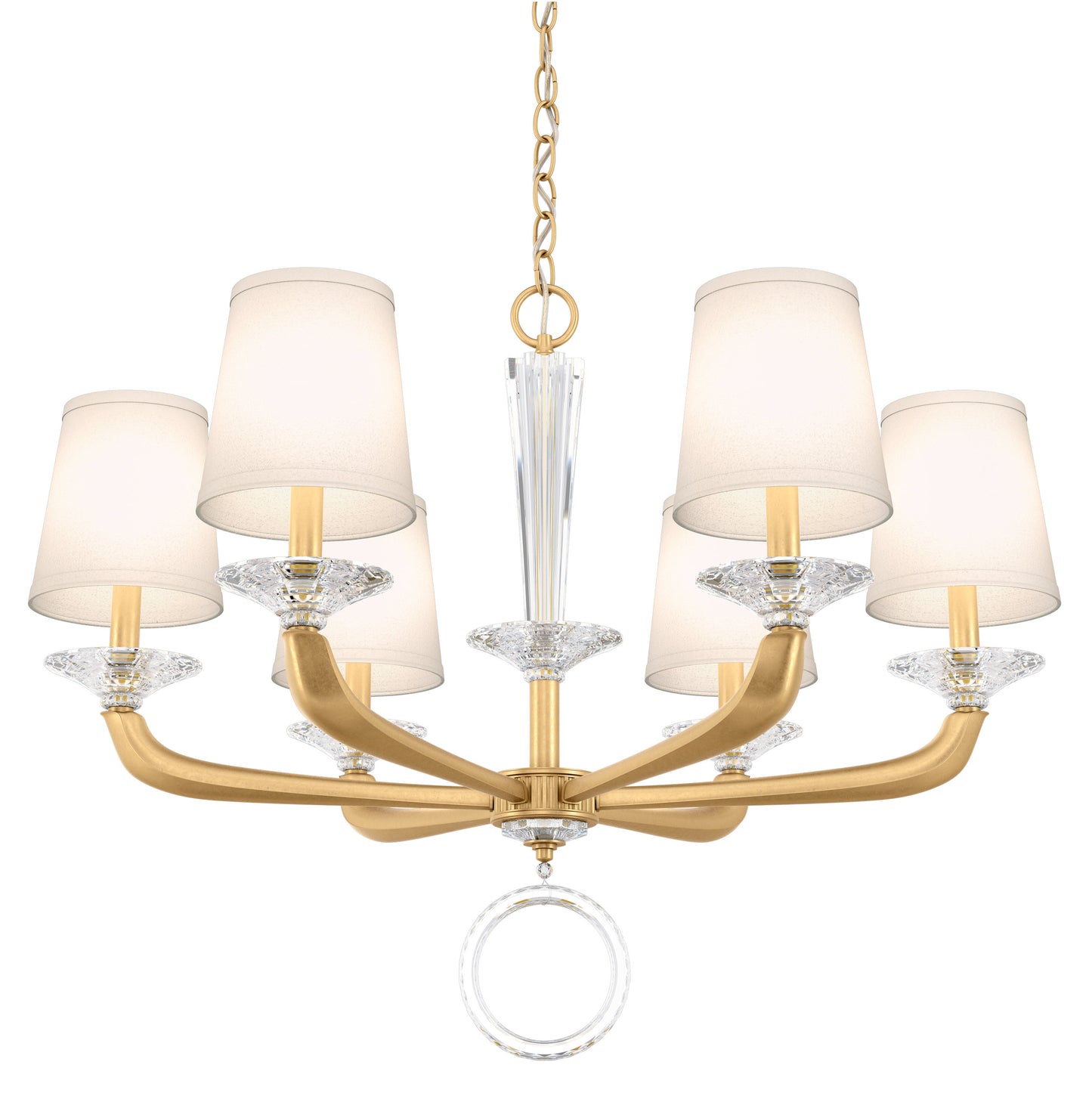Schonbek Ma1006N-22O 6 Light Crystal Chandelier, Heirloom GoldBy Schonbek