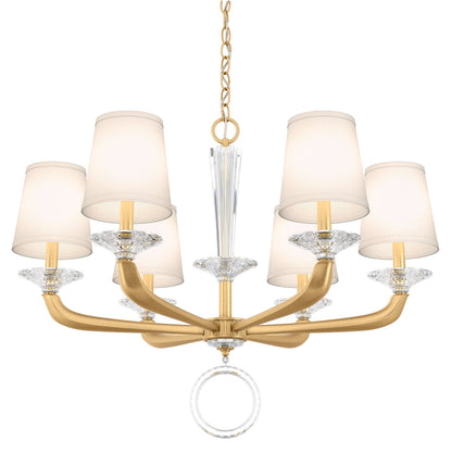 Schonbek Ma1006N-22O 6 Light Crystal Chandelier, Heirloom GoldBy Schonbek