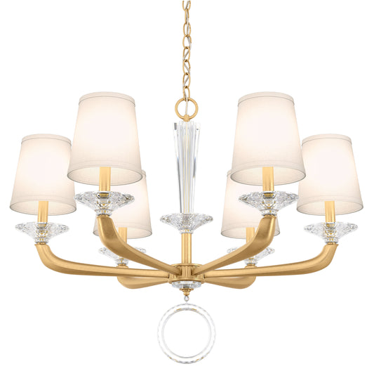Schonbek Ma1006N-22O 6 Light Crystal Chandelier, Heirloom GoldBy Schonbek