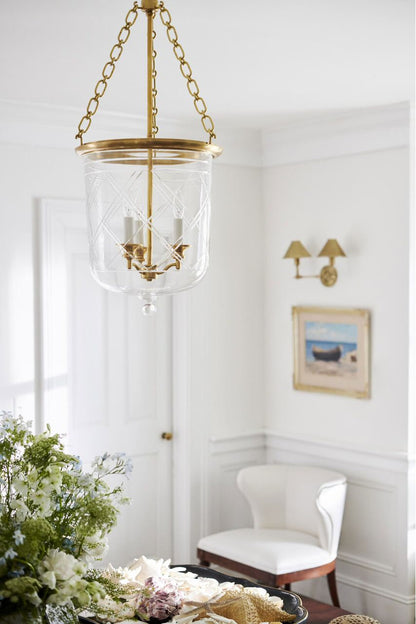 Cambridge Natural Brass Medium Smoke Bell LanternBy Ralph Lauren Home