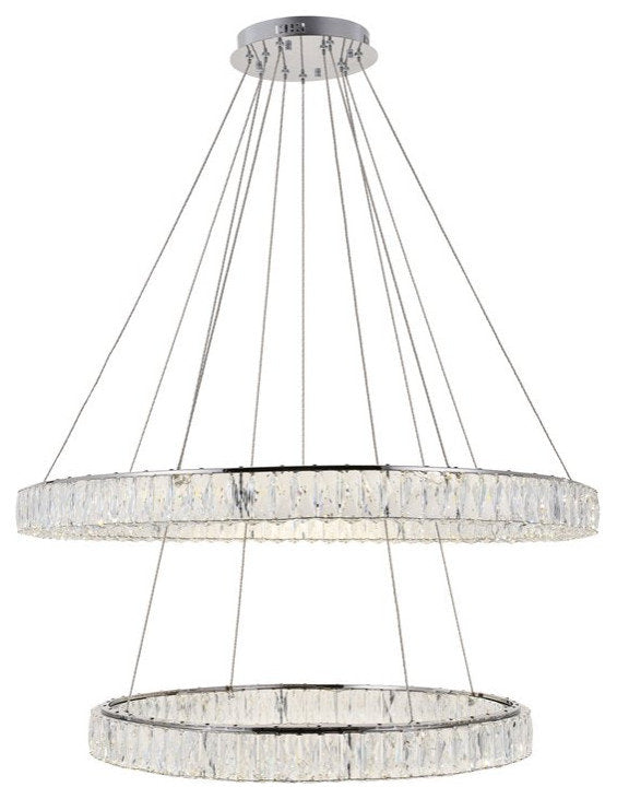 Contemporary Chrome-Light ChandelierBy Home Living