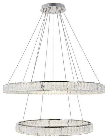 Contemporary Chrome-Light ChandelierBy Home Living
