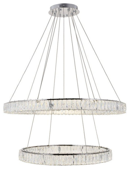 Contemporary Chrome-Light ChandelierBy Home Living