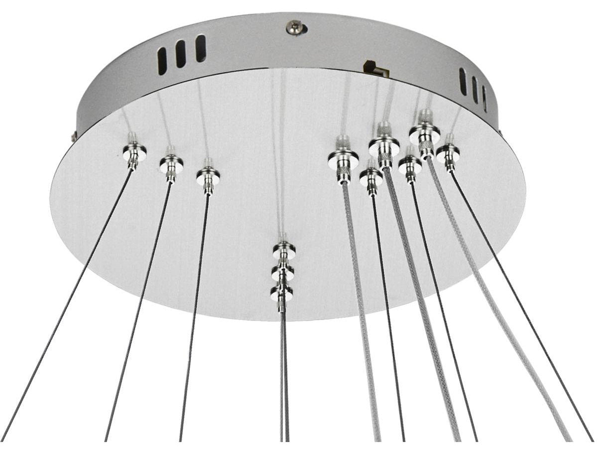Bowen 3 Light Chandelier, ChromeBy Elegant Furniture & Lighting