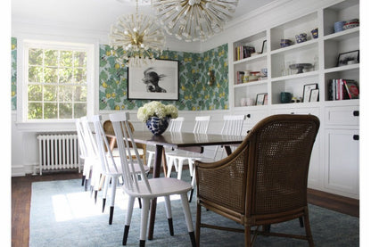 Mid Century Modern Eight Light Chandelier-Aged Brass Finish - ChandelierBy Bailey Street Home
