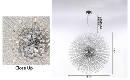 Chrome Sputnik ChandelierBy Design Living