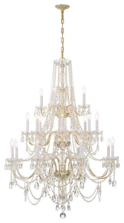 Traditional Crystal 20-Light Polished Brass ChandelierBy Crystorama Lighting