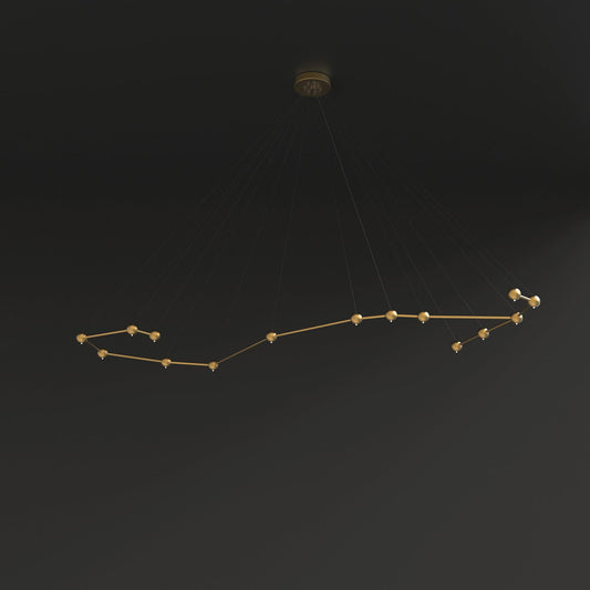 15 - Light Unique Geometric Chandelier