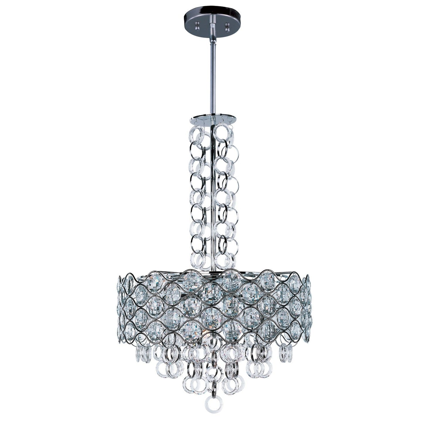 International Cirque Polished Chrome Eight-Light Single Pendant