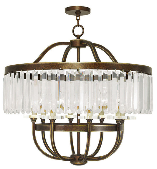 LIVEX Lighting 50548-64 Ashton 8-Light Chandelier, Palacial BronzeBy Livex Lighting Inc.