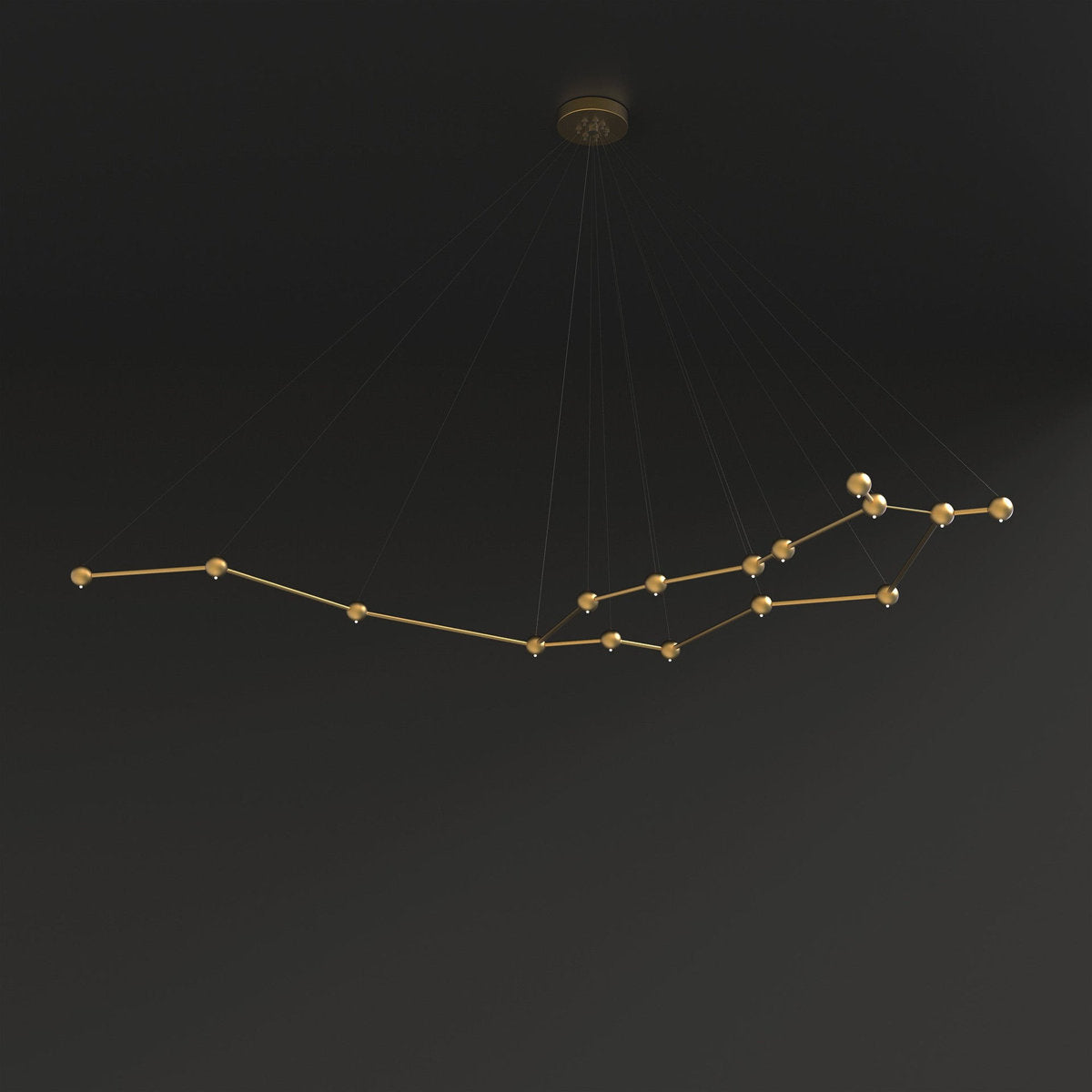 16 - Light Unique Geometric Chandelier
