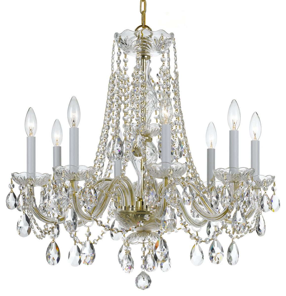 Crystorama Lighting Group 1138-CL-S Traditional Crystal 8 Light - PolishedBy Crystorama Lighting